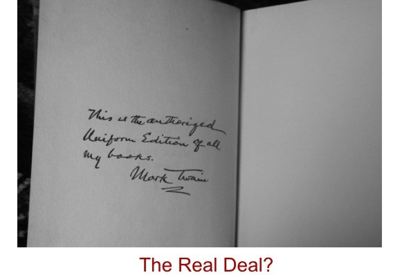 Mark Twain's Autograph